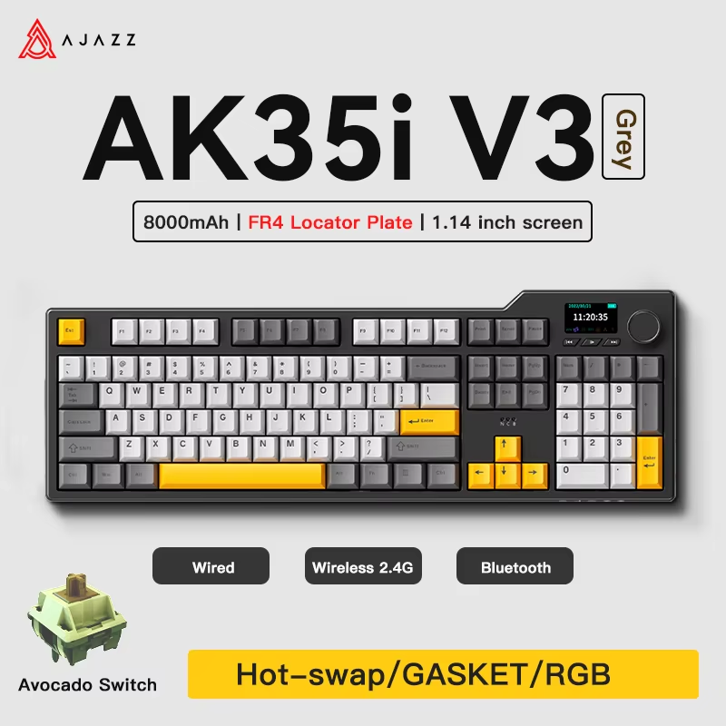 Gaming Keyboard Corsair - Ajazz AK35I V3/V4 MAX Trójtrybowa Klawiatura