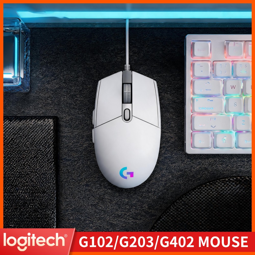 Logitech Mouse G203 - Logitech G203 LIGHTSYNC Przewodowa Mysz Gamingowa