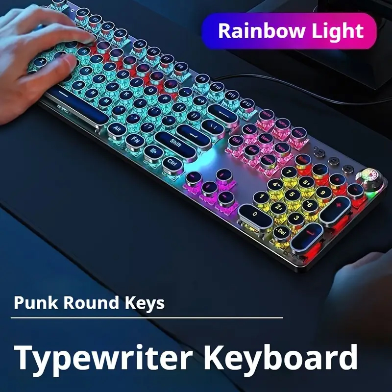 Gaming Keyboard Corsair - EWEADN Punkowa Klawiatura Mechaniczna Gamingowa Maszyna