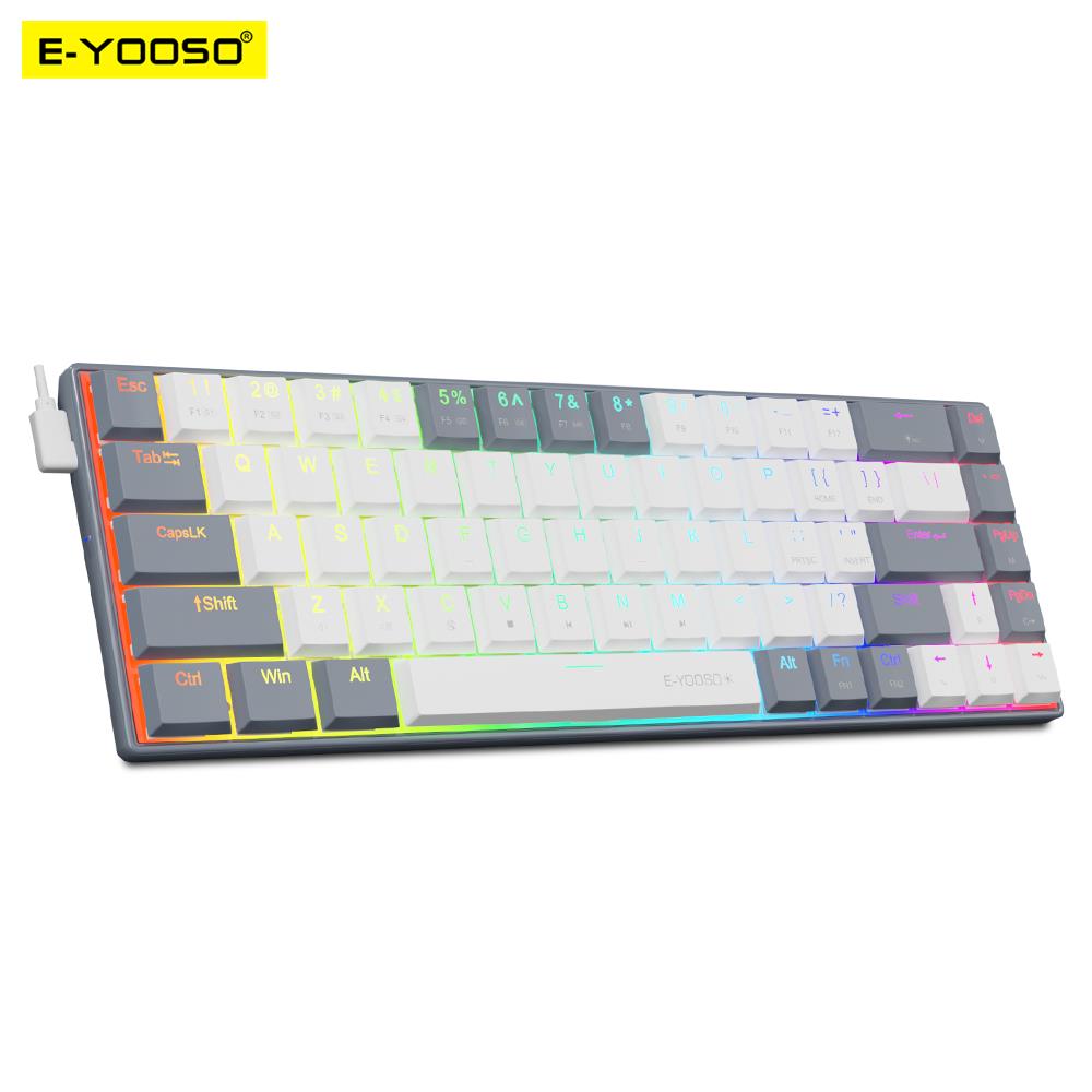 Gaming Keyboard E Yooso - E-YOOSO klawiatura mechaniczna A68 RGB Mini