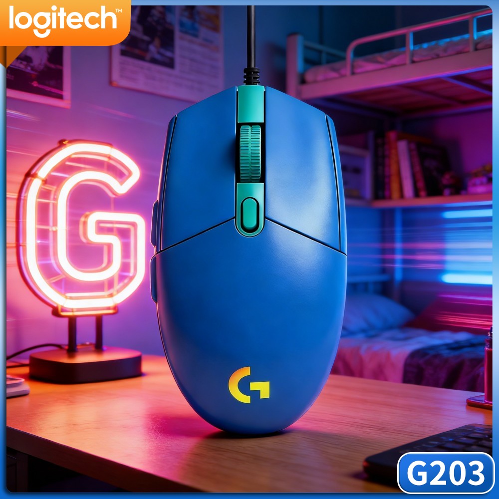 Logitech Mouse G203 - Mysz gamingowa Logitech G203 z podświetleniem