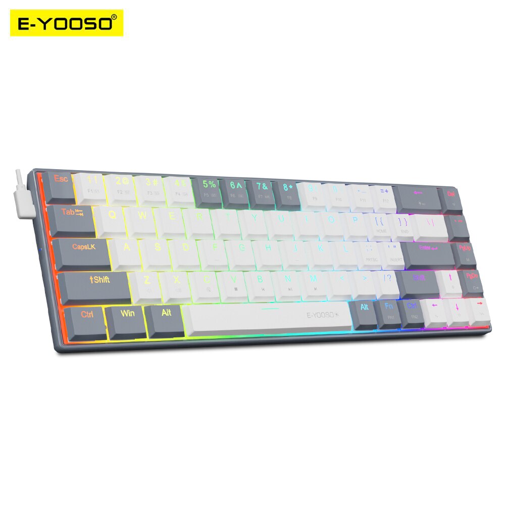 E-YOOSO A68 RGB Mini Slim USB  – Gaming Keyboard E Yooso recenzja i cena