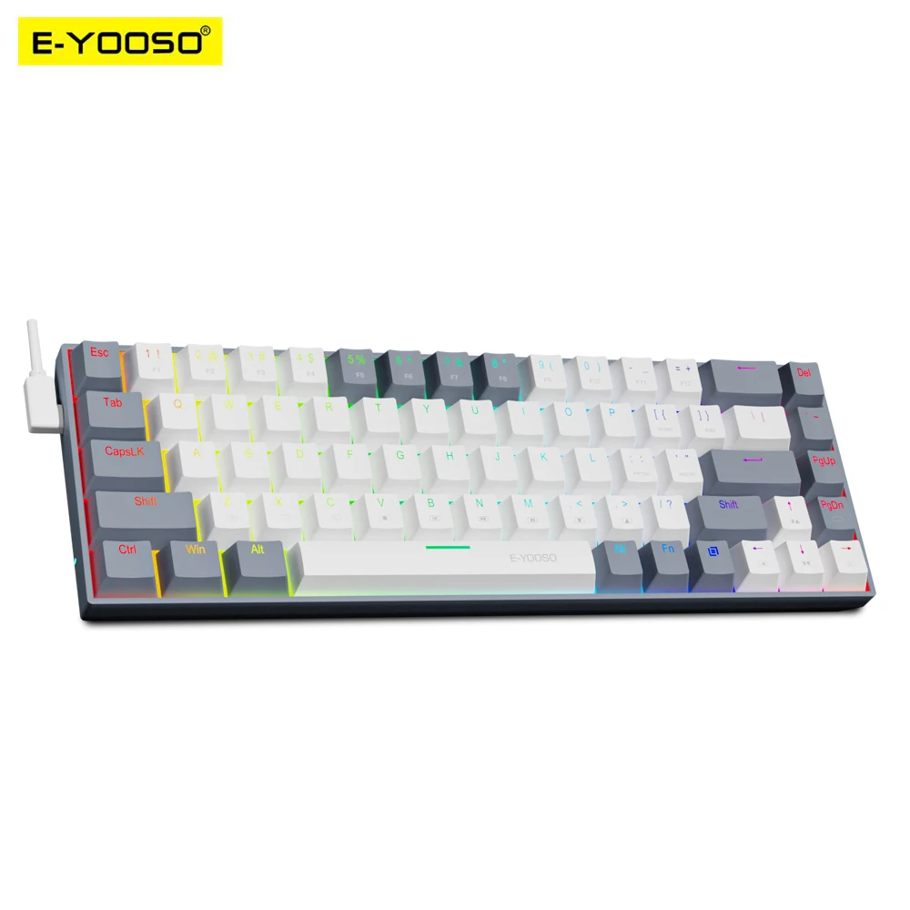 E-YOOSO Z686 RGB USB 60% Mini  – Gaming Keyboard E Yooso recenzja i cena