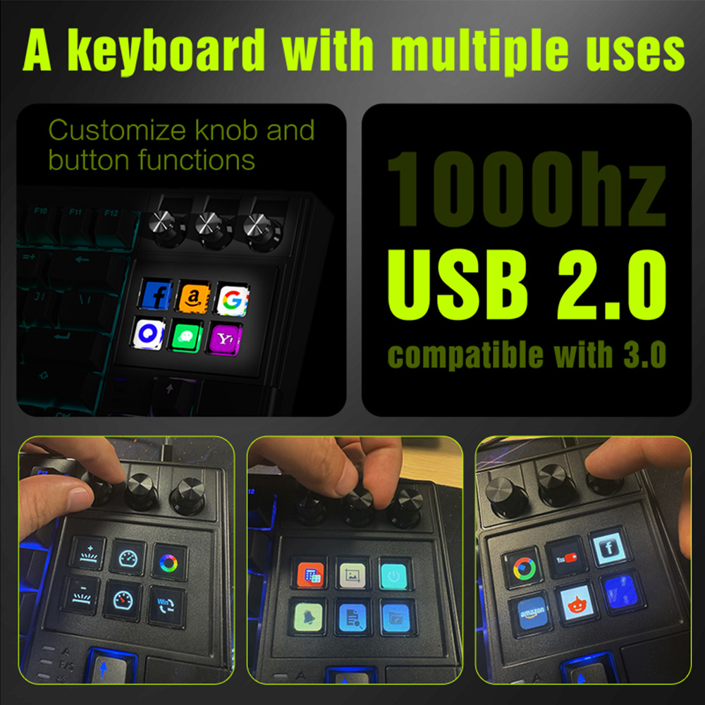 MRSVI K1 PRO Visual LCD AI Key – Gaming Keyboard Corsair recenzja i cena